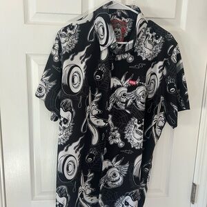 Dixxon Men’s Size Medium “Rat Rod” Party Shirt. Like New